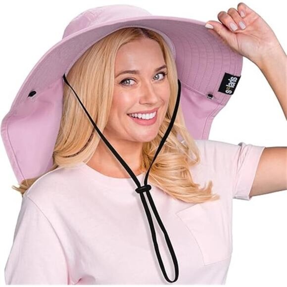 Womens Hiking Hat Wide Brim Hat with Large Neck Flap UPF 50+ Sun Protection Hats - Picture 7 of 7